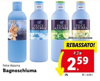 Lidl Felce Azzurra Bagnoschiuma 650 ml offerta
