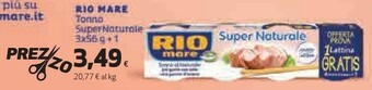 Coop Rio Mare Tonno Natura offerta