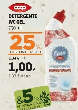 Coop Detergente Wc Gel offerta