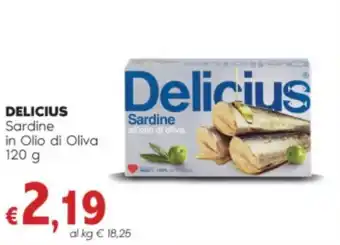 Sisa DELICIUS Sardine in Olio di Oliva 120 g offerta
