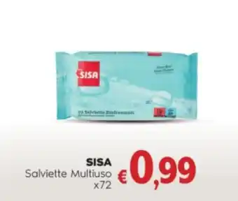 Sisa SISA Salviette Multiuso x72 offerta