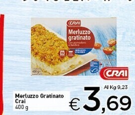 Crai Crai merluzzo gratinato offerta