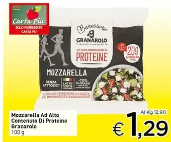 Crai Granarolo mozzarella ad alto contenuto di proteine offerta