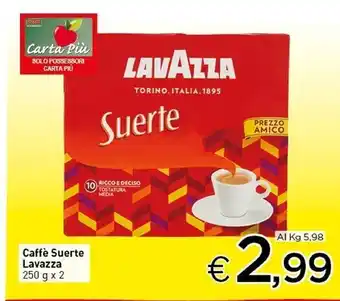Crai Lavazza caffè suerte offerta