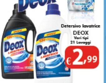 Bernava Detersivo lavatrice DEOX Vari tipi 21 Lavaggi offerta