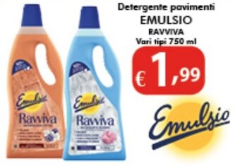 Bernava Detergente pavimenti EMULSIO RAVVIVA Vari tipi 750 ml offerta