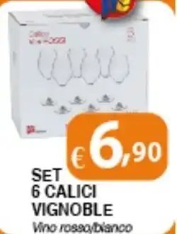 SET 6 CALICI VIGNOBLE Vino