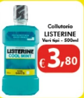 Bernava Collutorio LISTERINE Vari tipi - 500ml offerta