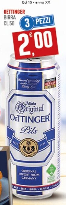 OETTINGER BIRRA cl.50