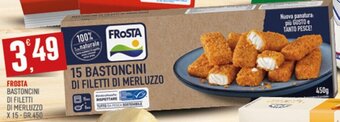 FROSTA BASTONCINI DI FILETTI DI MERLUZZO x 15 gr. 450