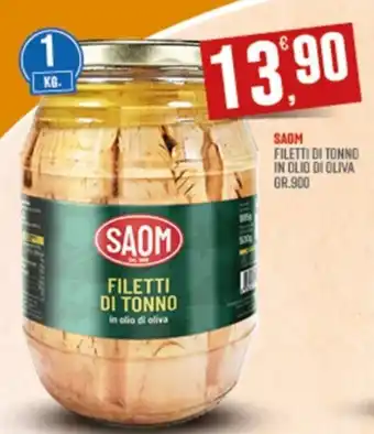 SAOM FILETTI DI TONNO IN OLIO DI OLIVA GR.900