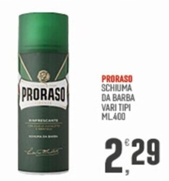 PRORASO SCHIUMA DA BARBA VARI TIPI ML.400