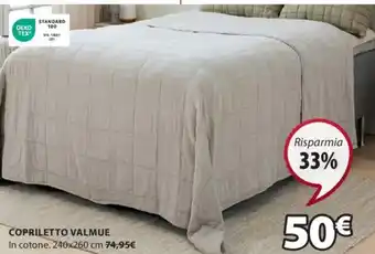 JYSK COPRILETTO VALMUE 240x260 cm offerta