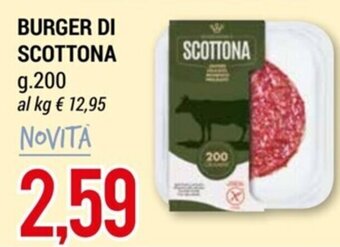 Hardis BURGER DI SCOTTONA g.200 offerta