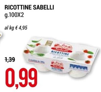 Hardis RICOTTINE SABELLI g.100X2 offerta