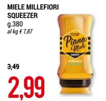 Hardis MIELE MILLEFIORI SQUEEZER g.380 offerta