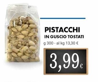 Doro Supermercati PISTACCHI IN GUSCIO TOSTATI g 300 offerta