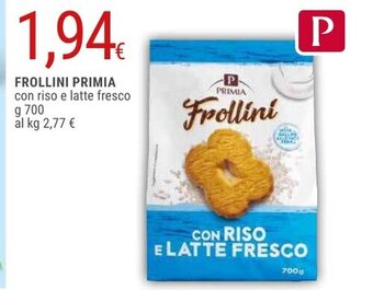 Doro Supermercati FROLLINI PRIMIA g 700 offerta