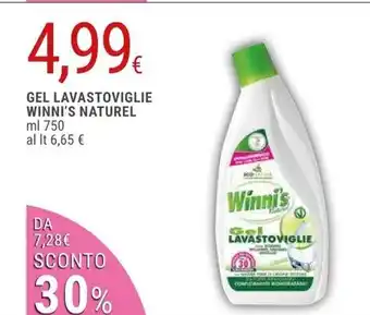 Doro Supermercati GEL LAVASTOVIGLIE WINNI'S NATUREL ml 750 offerta