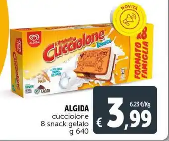 Deco Supermercati ALGIDA cucciolone 8 snack gelato g 640 offerta