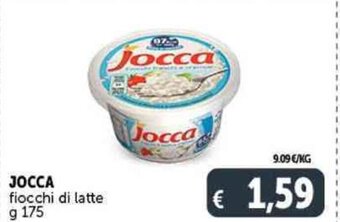 Deco Supermercati JOCCA fiocchi di latte g 175 offerta