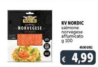 Deco Supermercati KV NORDIC salmone norvegese affumicato g 100 offerta