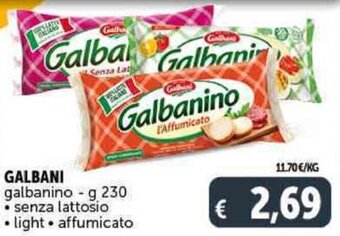 Deco Supermercati GALBANI galbanino - g 230 offerta