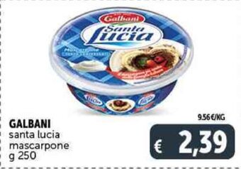 Deco Supermercati GALBANI santa lucia mascarpone g 250 offerta