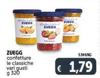 Deco Supermercati ZUEGG confetture le classiche vari gusti g 320 offerta