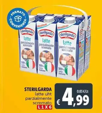 Deco Supermercati STERILGARDA latte uht parzialmente scremato L1X6 offerta
