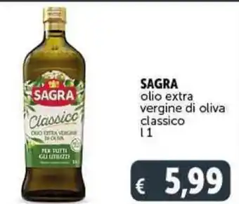 Deco Supermercati SAGRA olio extra vergine di oliva classico 1 l offerta