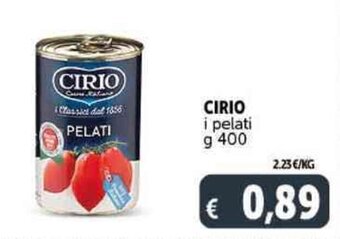 Deco Supermercati CIRIO i pelati g 400 offerta