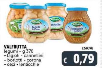 Deco Supermercati VALFRUTTA legumi - g 370 offerta