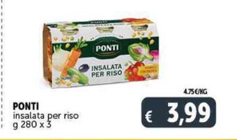 Deco Supermercati PONTI INSALATA PER RISO g 280 x 3 offerta