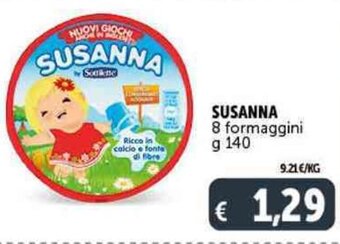 Deco Supermercati SUSANNA 8 formaggini g 140 offerta