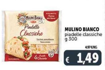 Deco Supermercati MULINO BIANCO piadelle classiche g 300 offerta