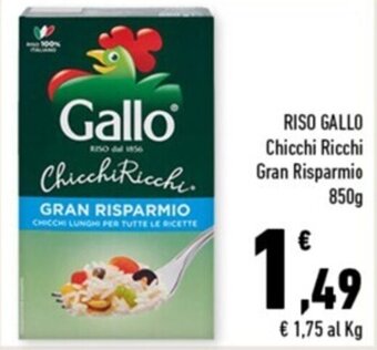 RISO GALLO Chicchi Ricchi Gran Risparmio 850g