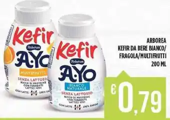ARBOREA KEFIR DA BERE BIANCO/ FRAGOLA/MULTIFRUTTI 200 ML