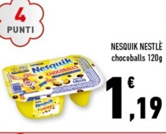 Conad Margherita NESQUIK NESTLÈ chocoballs 120g offerta