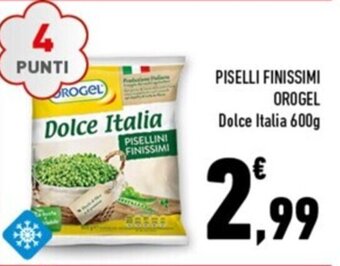 Conad Margherita PISELLI FINISSIMI OROGEL Dolce Italia 600g offerta