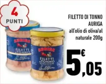 Conad Margherita FILETTO DI TONNO AURIGA 200g offerta