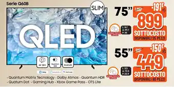 Expert Di Lella SAMSUNG QLED 75" Serie Q60B offerta