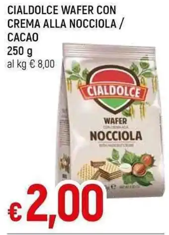 Famila Superstore CIALDOLCE WAFER CON CREMA ALLA NOCCIOLA / CACAO 250 G offerta