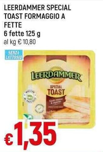 Famila Superstore LEERDAMMER SPECIAL TOAST FORMAGGIO A FETTE 6 fette 125 g offerta