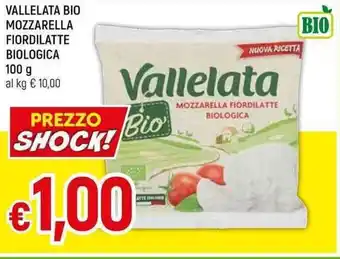 Famila Superstore VALLELATA BIO MOZZARELLA FIORDILATTE BIOLOGICA 100 g offerta