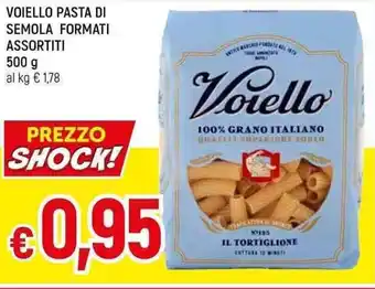 Famila Superstore VOIELLO PASTA DI SEMOLA FORMATI ASSORTITI 500 G offerta