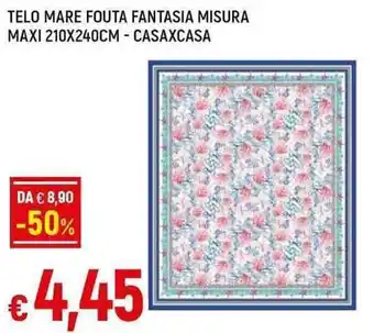 Famila Superstore TELO MARE FOUTA FANTASIA MISURA MAXI 210X240CM - CASAXCASA offerta