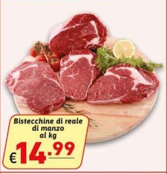 Bistecchine di reale di manzo al kg