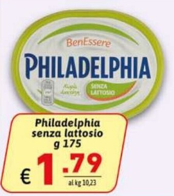 Ipercarni Philadelphia senza lattosio g 175 offerta