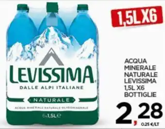 ACQUA MINERALE NATURALE LEVISSIMA 1,5L X6 BOTTIGLIE